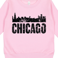thumbnail image 3 of Inktastic Chicago Skyline Grunge Toddler Sweatshirt, 3 of 4