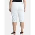 thumbnail image 3 of JMS Just My Size by Hanes Women's Plus Size Pull On 2 Pocket Stretch Capri, Sizes 0X-4X, 3 of 4