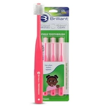 Brilliant® Child Toothbrush 3ct, Pink, BPA Free, All Around Soft Bristles
