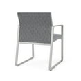 thumbnail image 5 of Fauteuil d'Invité pour Réception et Salle d'Attente en Soins de Santé Gansett / Acier Argenté / Gris, 5 of 5