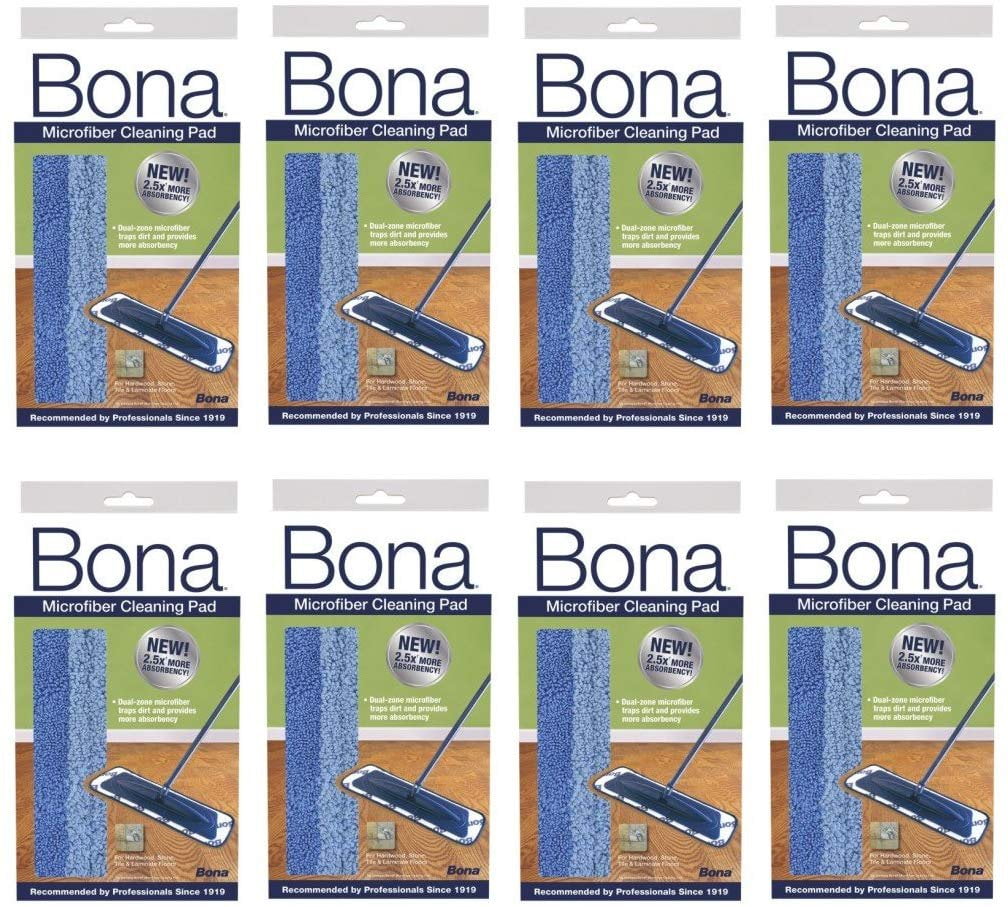 Bona Microfiber Cleaning Pad Pack of 8