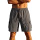 thumbnail image 2 of Ceisia Men's Linen-Like Casual Cargo Shorts with Elastic Drawstring Waist & Multi-Pocket Gifts, 2 of 9