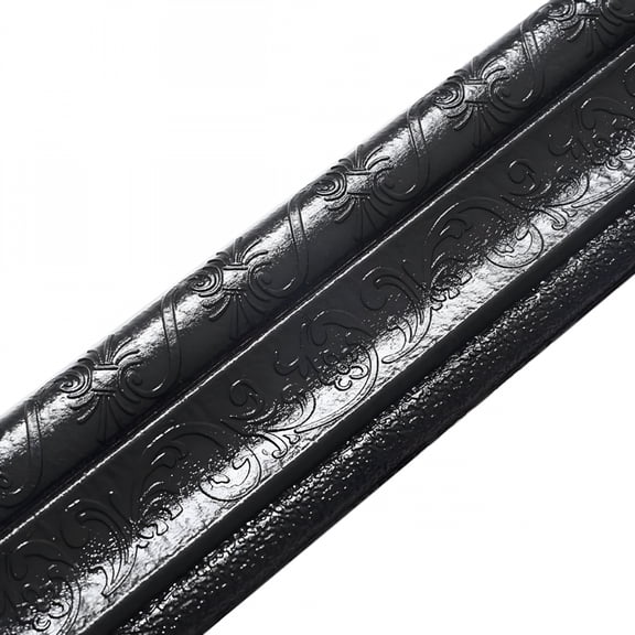 LAMIRO Black,Waterproof Peel and Stick Wallpaper Removable Self Adhesive Tiles Sticker Molding Trim