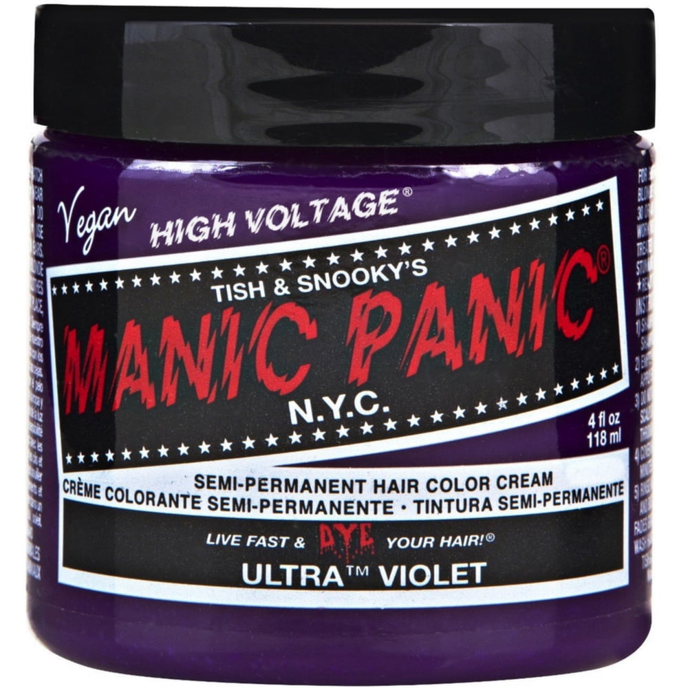 Manic Panic SemiPermament Hair Color Creme, Ultra Violet 4 oz