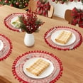 thumbnail image 2 of Unique Bargains Set of 6 Round Farmhouse Placemats for Dining Table Decor Pattern, 2 of 6