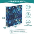 thumbnail image 6 of ALAZA Beautiful Scales Hardcover 3 Ring Binder 1.5" Round Rings Interior Pockets Binders Organizer 2 Pack, 6 of 9