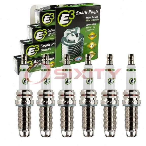 6 pc E3.81 E3 Spark Plugs compatible with 1406 3439 3442 3444 3490 41112 5118 9029 93482 9620 9621 990 991 991MX DILKAR6A11 DILKAR7B11 DXE22HQRD11S FXE20HE11C FXE20HR11 FXE22HR11 PLZKAR6A11 REA6MC