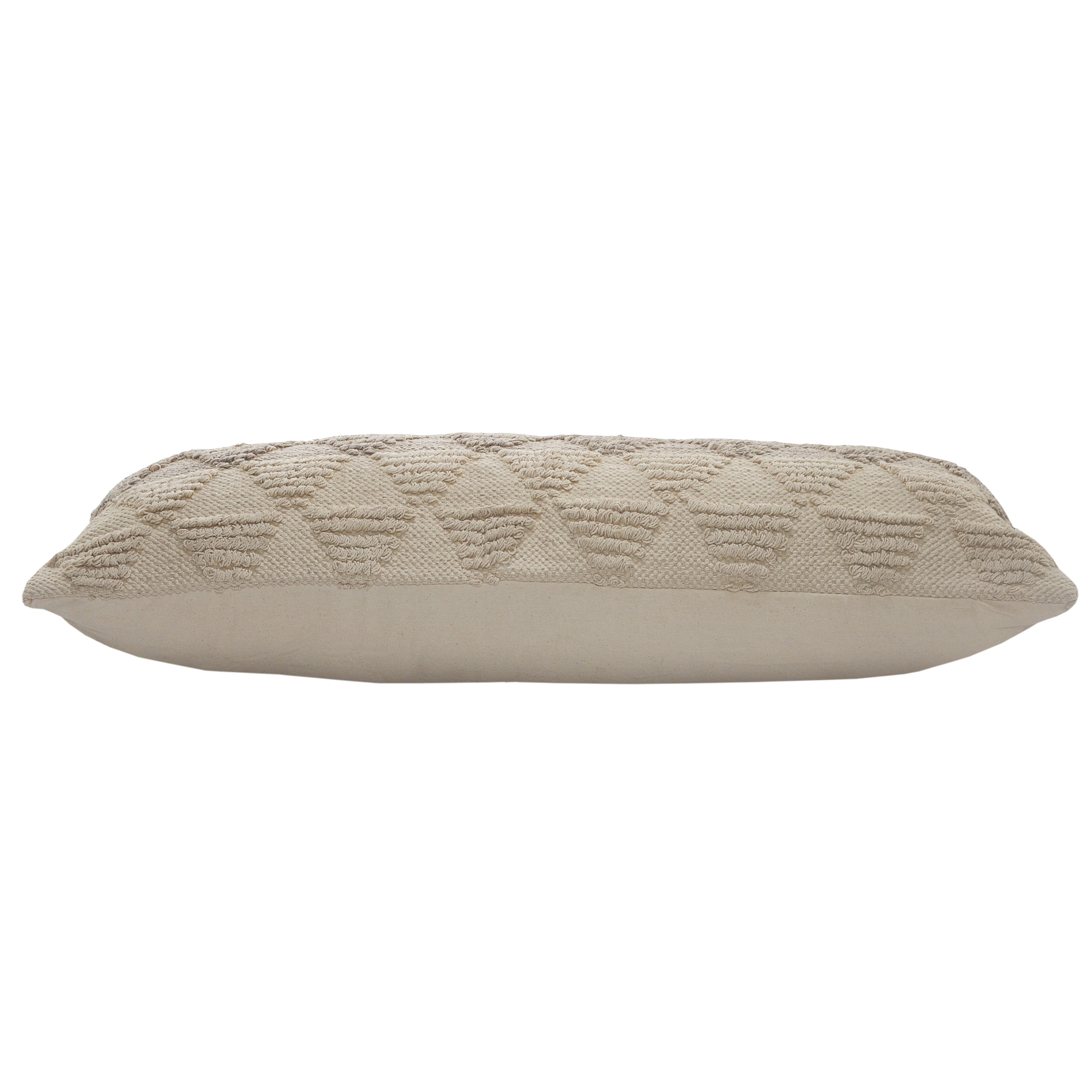 Ox Bay Miles 14" x 36" Gray/Tan Geometric Cotton Adult Decorative Throw Pillow