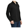 thumbnail image 4 of Mens Sport Wick Stretch 1/2 Zip Polyester/Spandex Pullover Black XS, 4 of 7