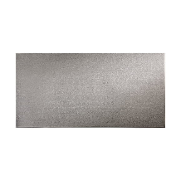 FASÄDE Easy Installation Hammered Galvanized Steel Wall Panel (4' x 8' Panel)