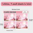 thumbnail image 2 of Pink Cherry Blossom Credit Card Skin Debit Card Skin Debit Card Sticker Cover No Bubble Slim Small Chip Moon Cat Personalized Bank Card Decal Removable Transportation Key Card 7.3x5.4Inch, 2 of 6