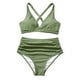thumbnail image 5 of Augper Fashion Women's Sleeveless Solid Bikini Set Swimsuit Push-Up Padded Swimwear Swimsuit Beachwear, 5 of 9