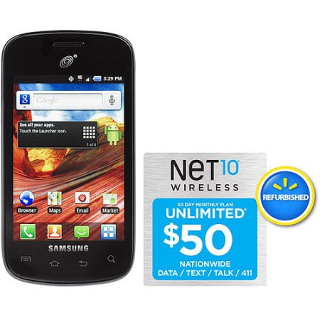 Net10 Samsung Galaxy Proclaim Prepaid Cell Phone with $50 Unlimited Card, Refurbished - CDMA