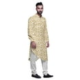 thumbnail image 3 of Atasi Printed Mandarin Collar Casual Kurta Ethnic Shirt Long Asymmertic Kurta, 3 of 6