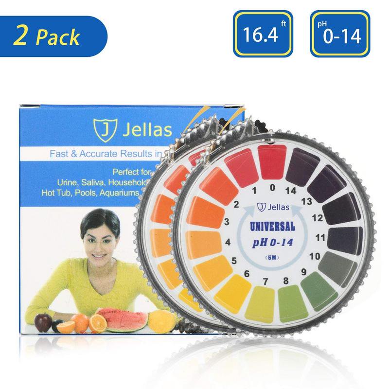 pH Test Strips,2 PCS Universal pH Test Paper Strips Roll Measure Full