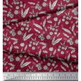 thumbnail image 3 of Soimoi Rayon Fabric Leaves & Floral Block Decor Fabric Printed Yard 42 Inch Wide, 3 of 3
