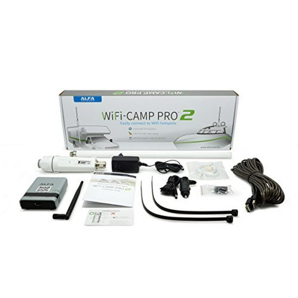 ALFA Network WiFi CampPro 2 Kit d'Extension Universel WiFi / Internet pour Caravane / Camping-Car, Bateau, RV