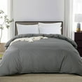 thumbnail image 1 of Waterproof Duvet Cover, Reversible Grey Waterproof Duvet Protector,Moisture, 1 of 8
