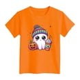 thumbnail image 5 of Zaveiop Kids Halloween T Shirt Cute Ghost Graphic Short Sleeve Crew Neck Girls Tee Holiday Size 6-7 Years, 5 of 5