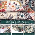 thumbnail image 4 of Boho Blue Throw Pillow Covers 18x18 inch, Bohemian Carpet Double Sided Pattern Soft Plush Cushion Cover for Couch Sofa Bed Decorative, Only Pillowcase (No Insert), 4 of 6