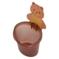thumbnail image 3 of Storage Bear Toothbrush Storage Cup Holder Wall Mounted Comb Storage Rack Bathroom Storage Box, 3 of 8