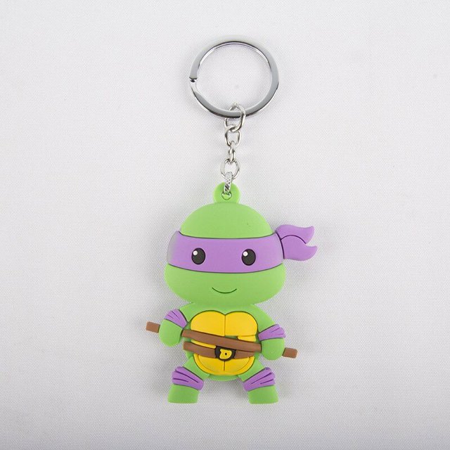 LLavero de Tortugas Ninja Mutantes adolescentes, llavero de Anime, Linda figura de película, colgante, accesorios de llave de coche, adorno de bolsa, regalo para niño y niña