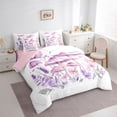 thumbnail image 3 of Castle Fairy Girls Cartoon Mushroom Twin Bedding Sets,Purple Flowers Bedding Comforter Set, 3 of 8