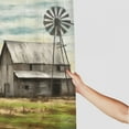 thumbnail image 3 of Creowell Barn Windmill Field Pretty Shower Curtain Set with Hooks 100% Polyester Fiber Washable Bathroom Decor Various Sizes 36x72, 3 of 7