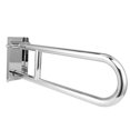 thumbnail image 1 of Barre d'Appui Pliante en Acier Inoxydable Baignoire Douche Main Courante Support Poignée Brossée, 1 of 14