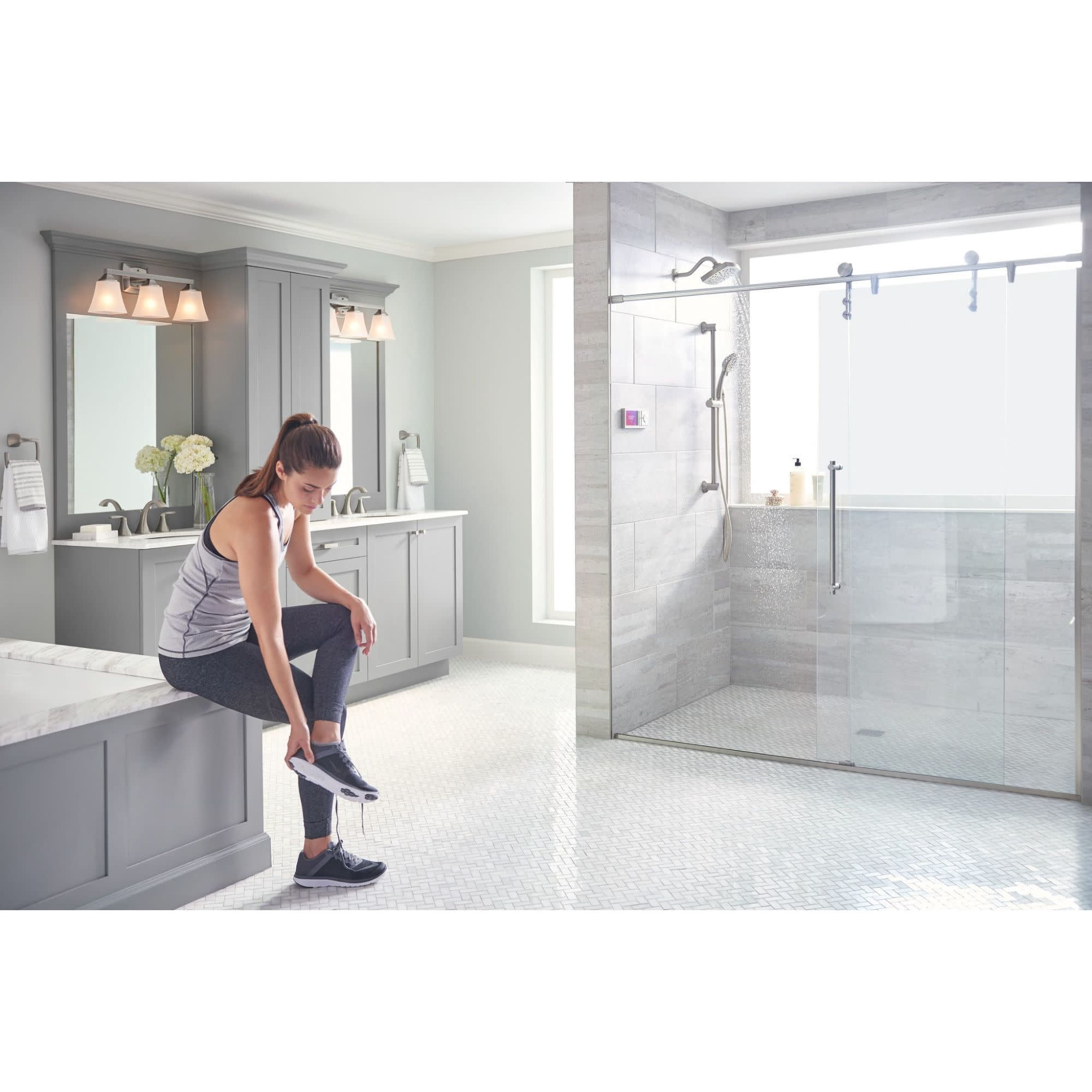 Moen YB5163BL Voss 3 Light 22" Wide Bathroom Vanity Light - Black