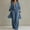 Blue, variant on GZWYHT Womens Casual Outfits Summer Loose Fit V Neck Cami Top and Wide Leg Pants Sets with Cardigan 3 Piece Sets Blue L