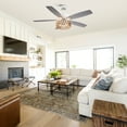 thumbnail image 4 of Parrot Uncle Bohemia 52" Double-Sided Caged Ceiling Fan with Remote Control, DC Motor, 6-Speed Ceiling Fan, 4 of 17