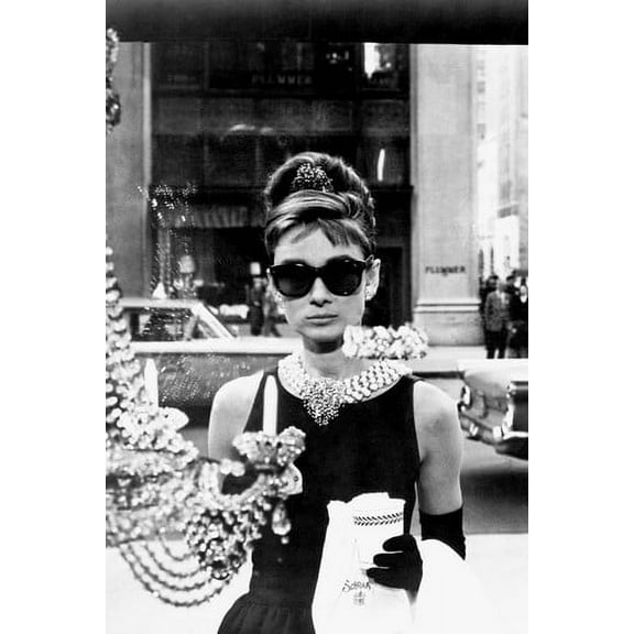 Audrey Hepburn Looking Shop Window 24X36 Poster
