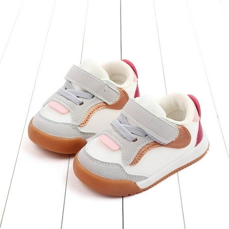 

Lilgiuy Toddler Shoes Baby Boys Girls Cute Breathable Mesh Non-slip Soft Bottom Sports Casual Shoes Pink 15-18 Months Winter Clothes for 2022