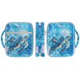 thumbnail image 3 of Xixirimido Bible Cover Case Large Quilted Bible Carrying Case with Handles, Bible Study Supplies & Accessories Christian Gifts for Church, Blue Floral Sea Turtle Pattern, 3 of 7