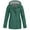 Dark Green_1, variant on Women Casaul Solid Jackets Outdoor Plus Size Drawstring Zipper Hooded Raincoat Windproof Tops Coat with Pocket