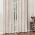 thumbnail image 4 of Chanasya 2-Panel Floral Jacquard Textured Beige Curtains with Grommets for Windows Living Room Bedroom Office - Partial Room Darkening Drapes for Privacy and Decor - 52 x 63 Inch Long - Beige, 4 of 7