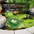 thumbnail image 2 of Garosa Frog Decor, Simulation Artificial Floating Water Lotus Leaf Frog Amimal Pond Fish Tank Decoration, Fish Tank Ornament, 2 of 6