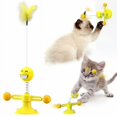 thumbnail image 1 of Juguetes para mascotas, divertido palo para gato, gente de primavera, suministros divertidos para gatos, suministros para mascotas (amarillo) Sailing Electrónica, 1 of 5