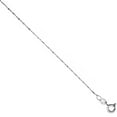 thumbnail image 2 of Sterling Silver Diamond Cut Twisted Serpentine Chain Anklet 1.1mm Very Thin Nickel Free Italy, 9 inch, 2 of 3