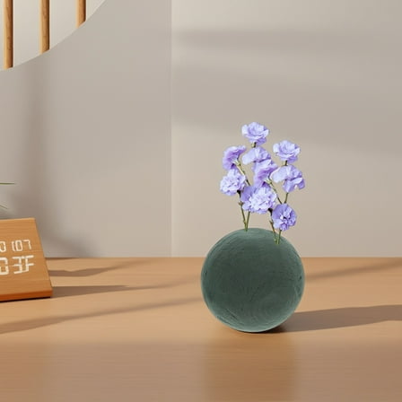 Soimiss 2Pcs Dark Green Floral Foam Round Ball for Versatile Floral Arrangement and Craft Use