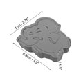 thumbnail image 4 of Unique Bargains Elephant Bath Sponge Body Scrubber 1 Pc Gray, 4 of 6