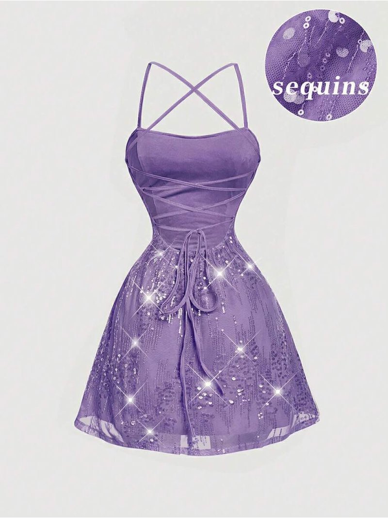 blue dress a line Satin Midi Halter Neckline Rhinestone and blue drama — a no-returns:2024-07-09_2024-07-09 size:S - UK 8-10