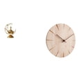 thumbnail image 1 of Candelabro decorativo antiguo de madera maciza, reloj de pared creativo, silencioso, sin , regalo para el hogar, sala de estar, chimenea., 1 of 8