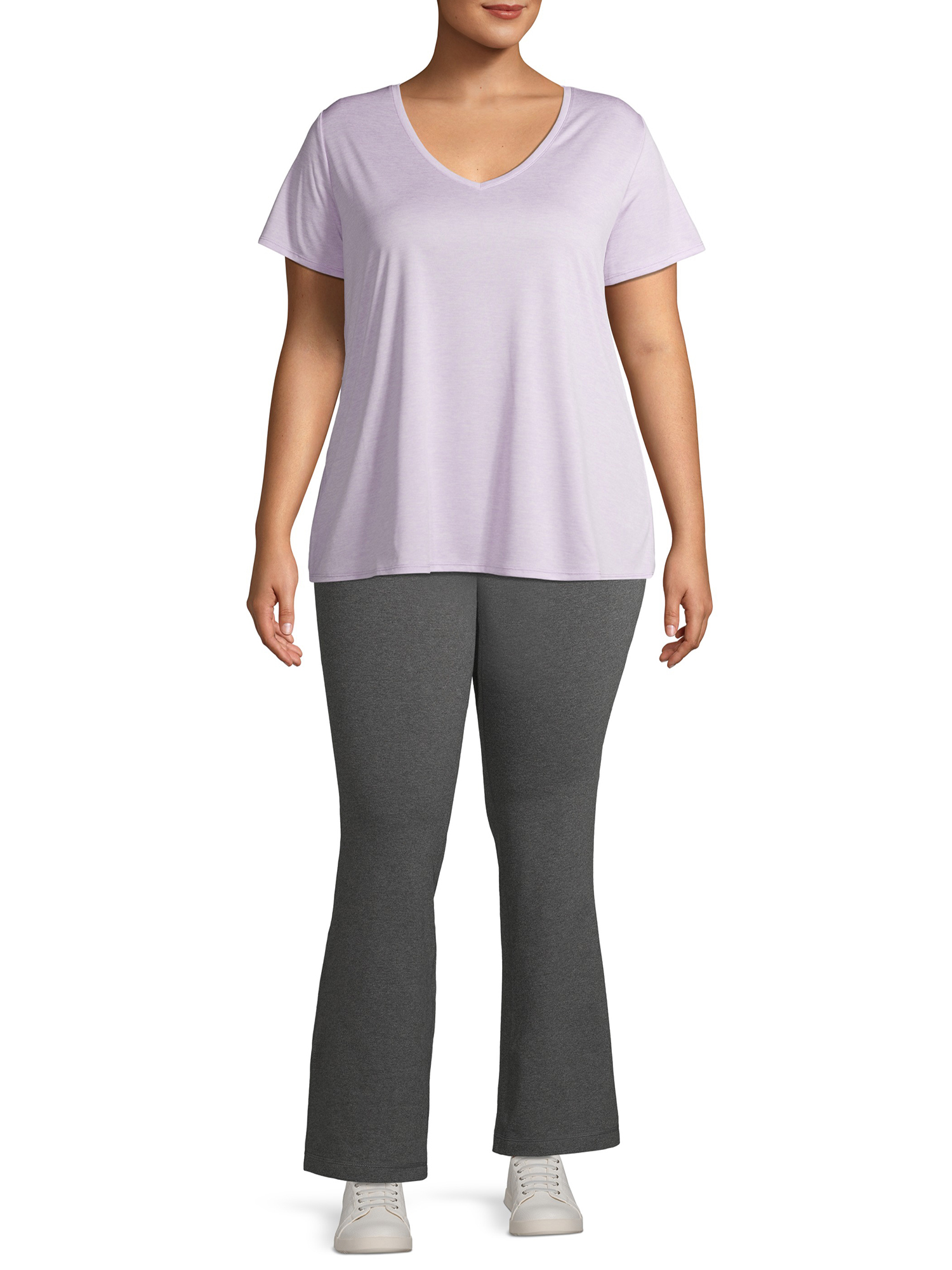 Athletic Works Women’s and Women's Plus Stretch Cotton Blend Straight Leg Pants - image 3 of 7