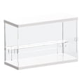 thumbnail image 2 of Vitrina de acrílico Caja de encimera de plástico Soporte de montaje Organizador de almacenamiento de protección a prueba de - 2 niveles Hugo Estuche de muestra, 2 of 4