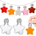 thumbnail image 1 of 20 bolas de plástico transparente rellenables con forma de estrella de 50 ml para decorar el árbol de Navidad, hacer dulces, bebidas o botellas de los deseos., 1 of 6