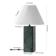 thumbnail image 3 of Safavieh Couture Mackenzie 25" Powder Coating Table Lamp, Dark Green, 3 of 14