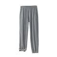 thumbnail image 3 of Xcmzpl Pajamas Pants for Men Elastic Waist Baggy Joggers Solid Cottom Cinch Bottom Pjs Pants Casual Sleepwear with Pockets, 3 of 9