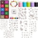 thumbnail image 1 of Sponge Finger Painting Kit | DIY Applicator Set | 20pcs White Sponge Brushes | Colorful Handles | Reusable | For Scrapbooking, Card Making, Ink, Paint, Chalk | 4x4cm | Multi-Purpose Arts, 1 of 7